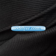 Ткань Трикотаж мустанг (черный)